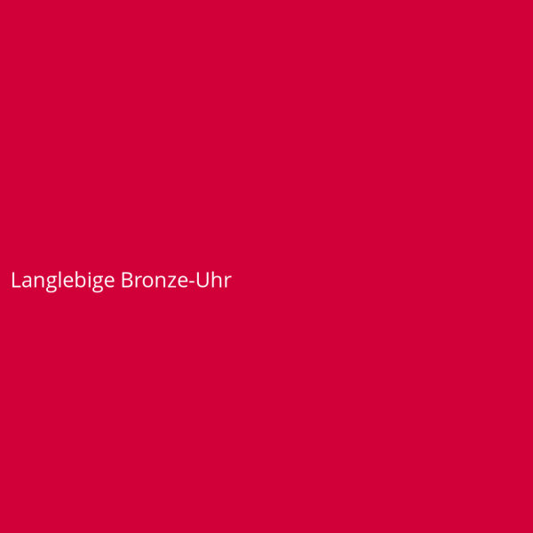 Langlebige Bronze-Uhr