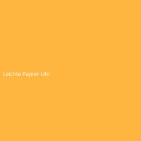 Leichte Papier-Uhr